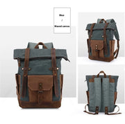 Vintage Oil Wax Waterproof Canvas Traveling Bag - Dailydrops24