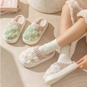 Plaid Plush Slippers - Dailydrops24