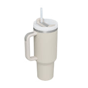 40 Oz Tumbler With Handle Straw Insulated, - Dailydrops24