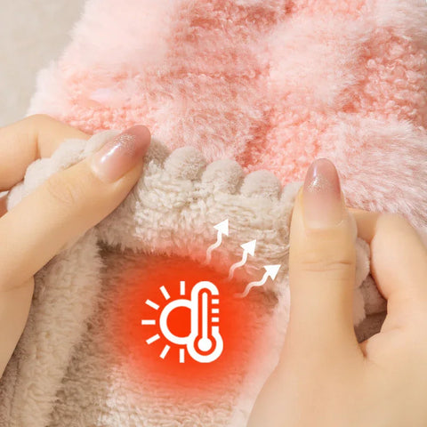 Plaid Plush Slippers - Dailydrops24