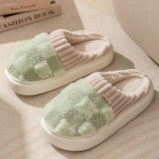Plaid Plush Slippers - Dailydrops24