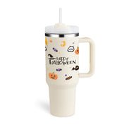 40 Oz Tumbler With Handle Straw Insulated, - Dailydrops24