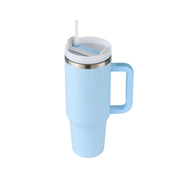 40 Oz Tumbler With Handle Straw Insulated, - Dailydrops24