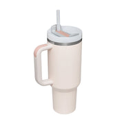 40 Oz Tumbler With Handle Straw Insulated, - Dailydrops24