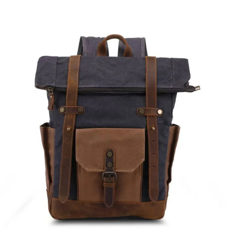 Vintage Oil Wax Waterproof Canvas Traveling Bag - Dailydrops24