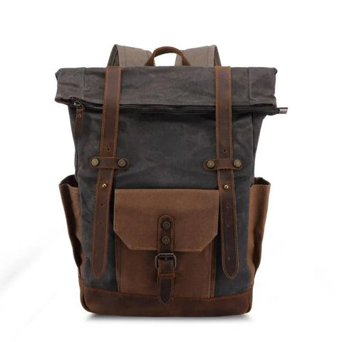 Vintage Oil Wax Waterproof Canvas Traveling Bag - Dailydrops24