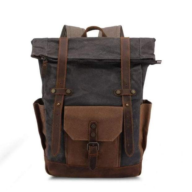 Vintage Oil Wax Waterproof Canvas Traveling Bag - Dailydrops24