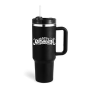 40 Oz Tumbler With Handle Straw Insulated, - Dailydrops24