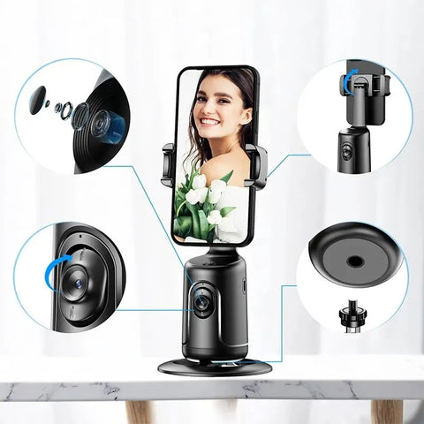 360 Auto Face Tracking Gimbal AI Smart Gimbal - Dailydrops24