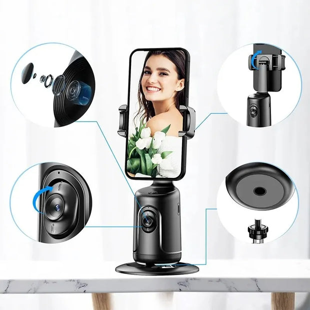 360 Auto Face Tracking Gimbal AI Smart Gimbal - Dailydrops24