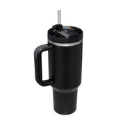 40 Oz Tumbler With Handle Straw Insulated, - Dailydrops24