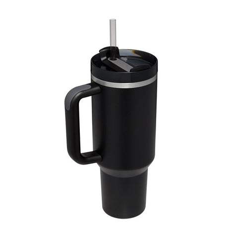 40 Oz Tumbler With Handle Straw Insulated, - Dailydrops24