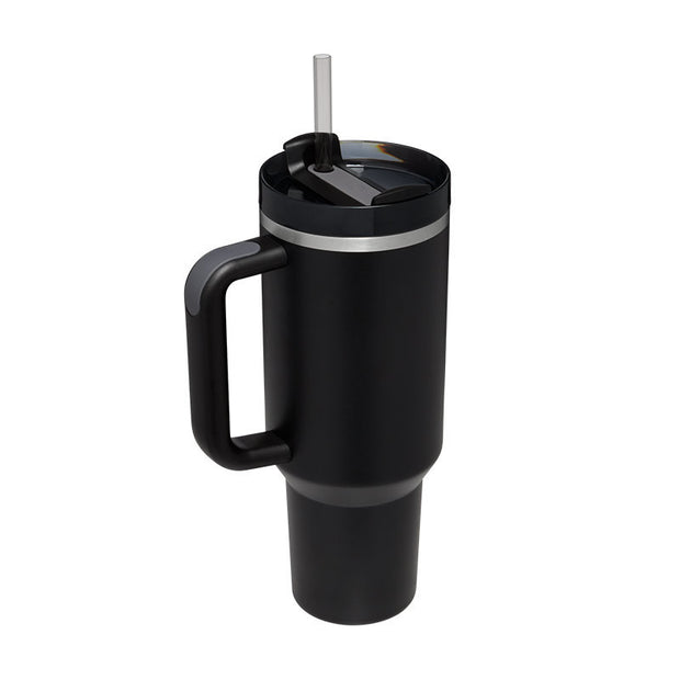 40 Oz Tumbler With Handle Straw Insulated, - Dailydrops24